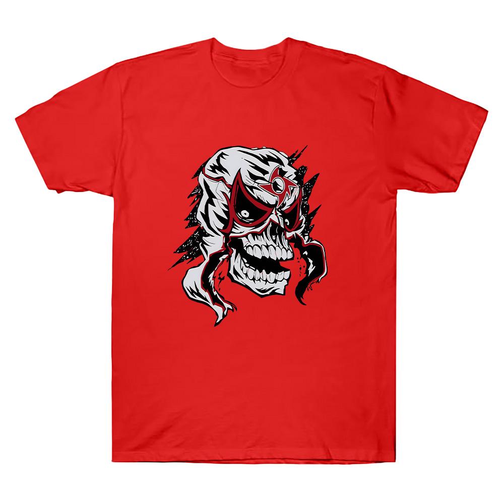 Penta Zero Miedo T-shirt Youth Authentic White Penta Mask T-Shirt Unisex Cotton Casual Breathable Tee Round Neck Short Sleeve Tops