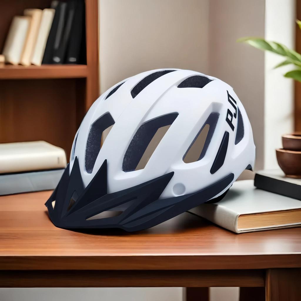 PJT Nowa Ładowalna przez USB Tylna Lampka LED Kask Rowerowy Daszek Okulary Przeciwsłoneczne Męskie Kask Rowerowy Okulary Przeciwsłoneczne Kask Rowerowy Drogowy MTB