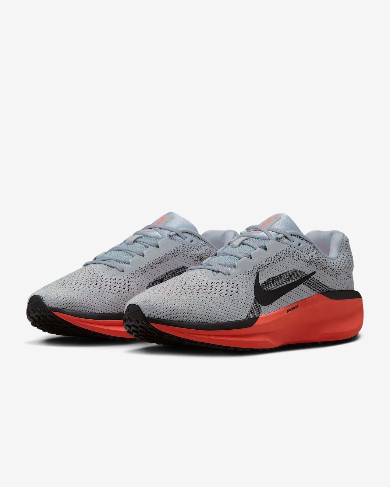 FJ9509-008 Nike Winflo 11 Road Running Shoes Pure Platinum Bright Crimson (Men s) 10