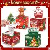 Pattern Christmas Themed Paper Box Set Holiday Decoration Props Gift For