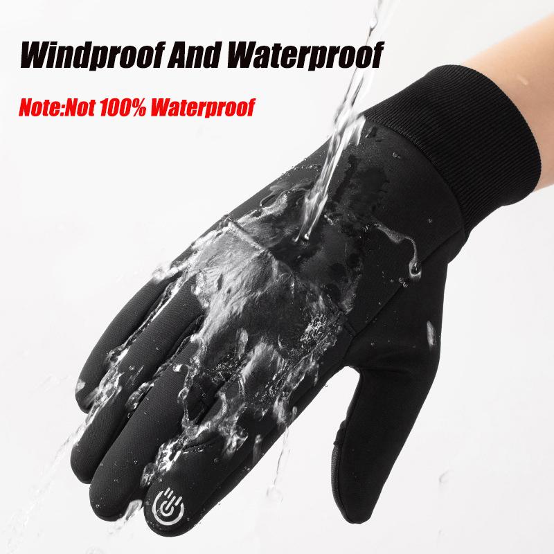 Winter New Work Ski Flip Open Two Finger Gloves Cycling Fishing Outdoor Windproof Waterproof Men Women Warm Touch Screen Gloves