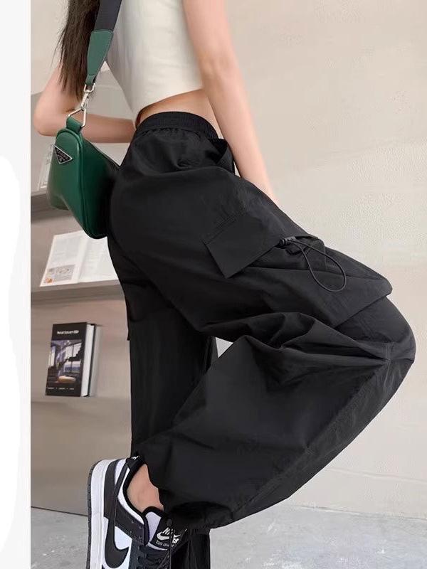 Women's Hip-hop Jazz Dance Wide-leg Joggers: Casual, Slimming, Versatile Straight-leg Sports Pants