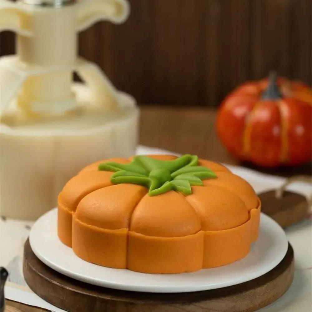 Pumpkin/Persimmons Pattern Moon Cake Maker Adjustable Thickness Cookie Stamp Bakery