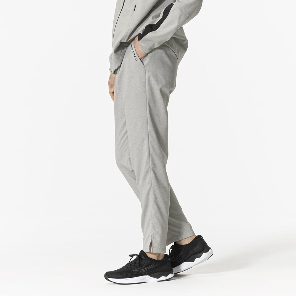 Mizuno Stretch Cloth Training UPF Gray 32MDB345 Women's Ankle-Length Pants, Sweat-Wicking, Quick-Drying, 50+, Heather,