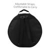 Compact Snare Drum Bag Backpack Case with Shoulder Strap Outside Pockets Musical Instrument Accessory Red
