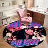 Billie Eilish Print Round Rug, Washable Floor Carpet, For Entryway Dorm Laundry Room Office Study, Home Decor Birthday Christmas Gift