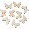 100pcs Shapes Unfinished Wooden Cutouts Wooden Unfinished Embellishments Blank 35x26mm Blank Wood Christmas