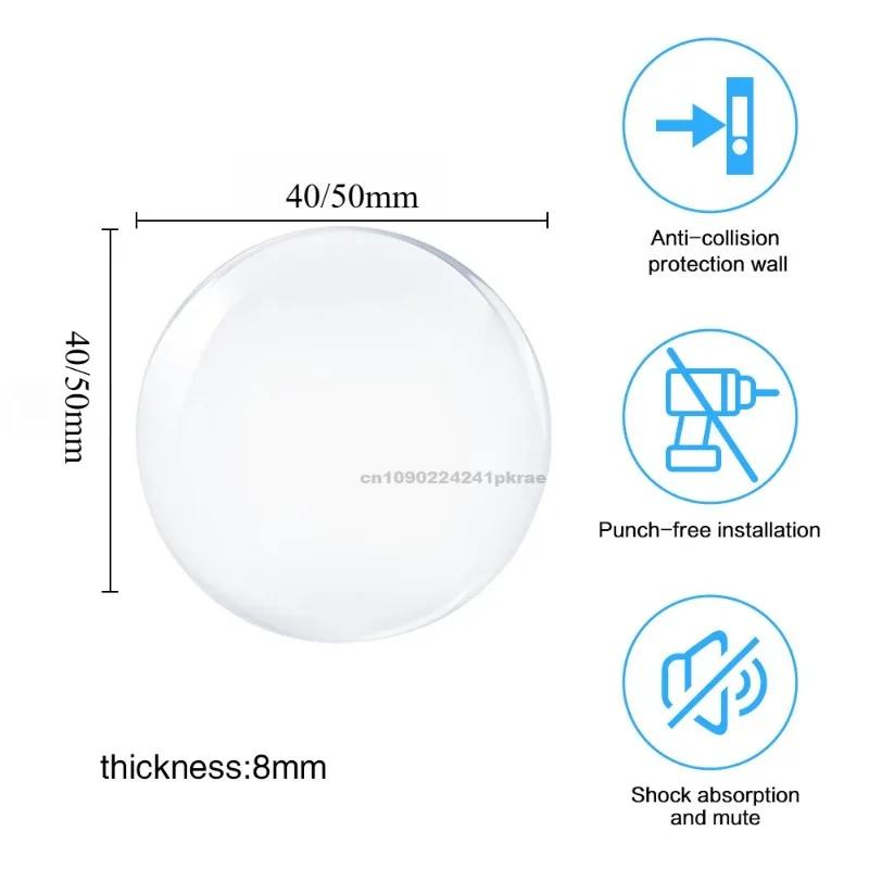 Silicone Door Stopper Handle Bumpers Silicone Self Adhesive Mute Anti-Shock Protection Porte Pad Home Decoration Wall Protection