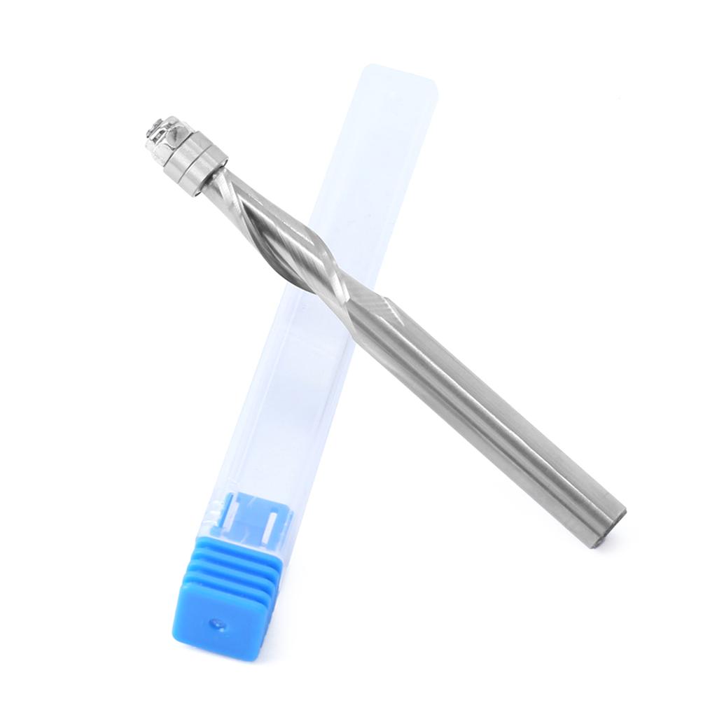 Milling Cutter 8mm Shank Spirals Top Bearing Router Bit End Mill Wood Milling Cutter Carpenter Woodworking Tool