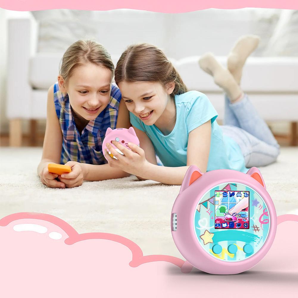 Silicone Case Silicone Protective Case Anti-fall Protector Cover with Lanyard for Punirunes Virtual Electronic Pets Accessories