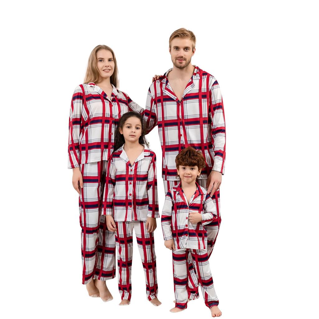 Christmas Parent-child Family Set Home Printed CHRISTMAS PAJAMAS Two-piece Set