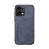 KEYSION Luxury Retro PU Leather Phone Case for OPPO A6 Pro 5G Soft Silicone+PC Shockproof Phone Back Cover for OPPO A6 Pro