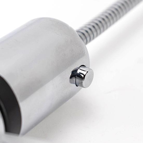 Ventilateur d'horloge portable Veilleuse LED RVB USB Plug-Play Taille compacte Conception de tuyau flexible Affichage de la température en temps réel Mini ventilateur en métal