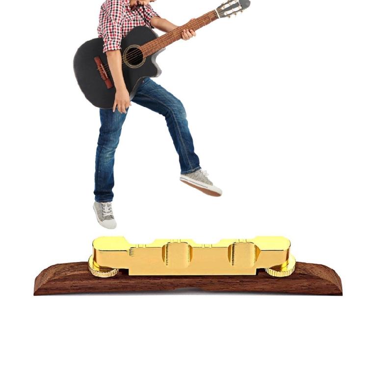 Guitar Bridge Rosewood Base Saddles Height Adjustable Guitar Bridge Replacement String Instrument Accessories Enduring