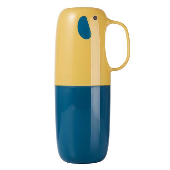 

Удобный, легкий, практичный, портативный, чашка для мытья, чехол для зубной пасты, чехол для зубной щетки, аксессуар для ванной комнаты, коробка для зубной пасты жёлтый