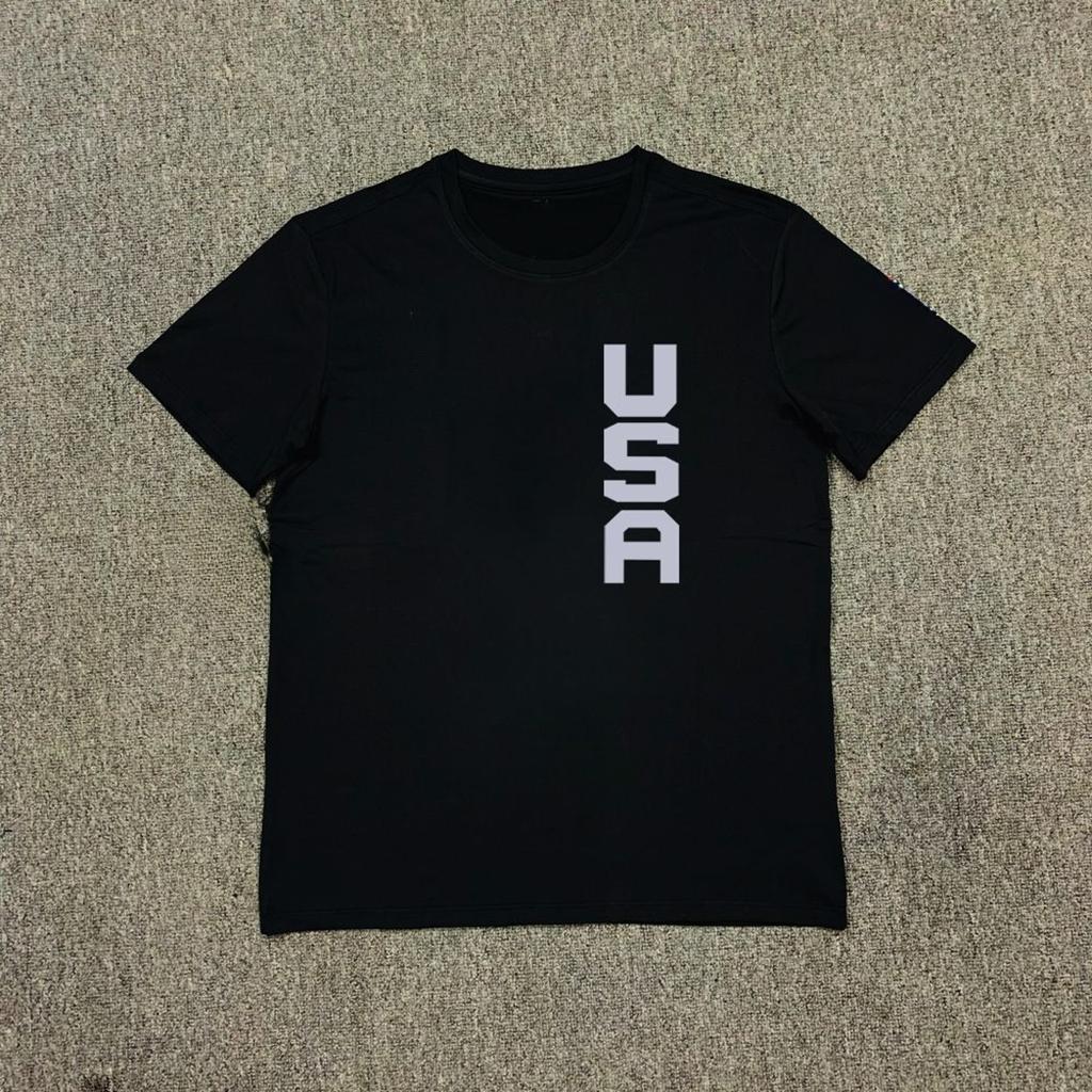 Streetwear Mode Topp 2025 Ny USA Dream Team T-shirt Nationell Basket Träning Snabbtorkande Kortärmad Uppvärmning Skytte