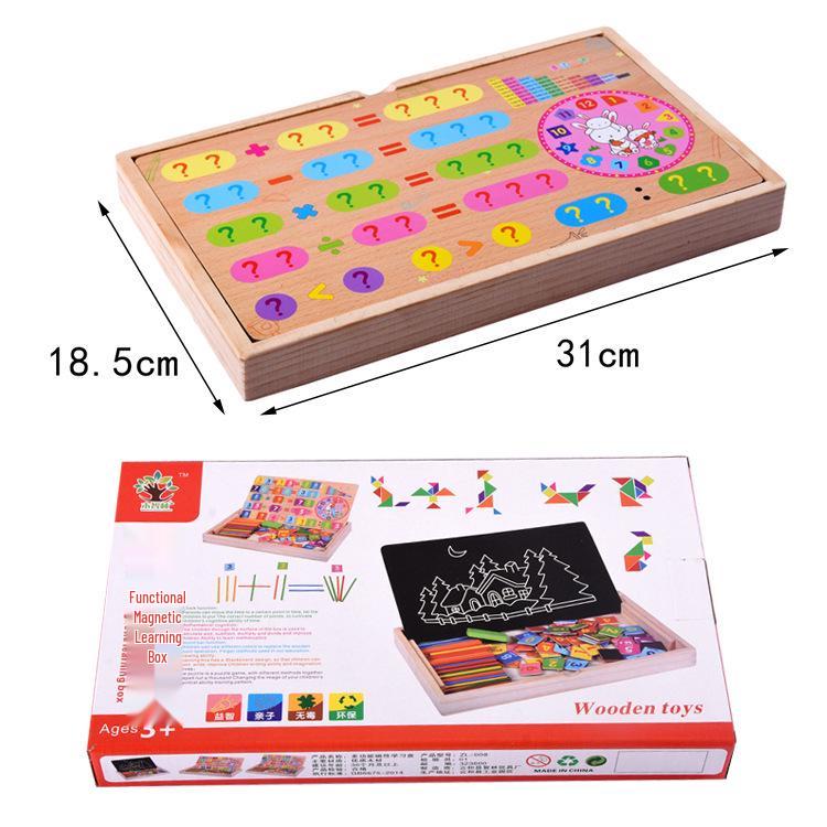 Educational Wooden Building Blocks & Counting Sticks for Early Learning and Kindergarten