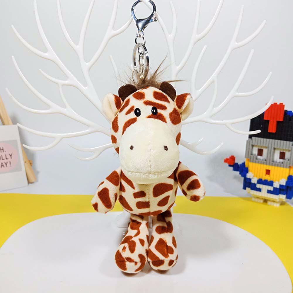Pendant Ornament Elephant Key Ring Giraffe Stuffed Toys Animal Plush Toy Plush Keychain Plush Dolls