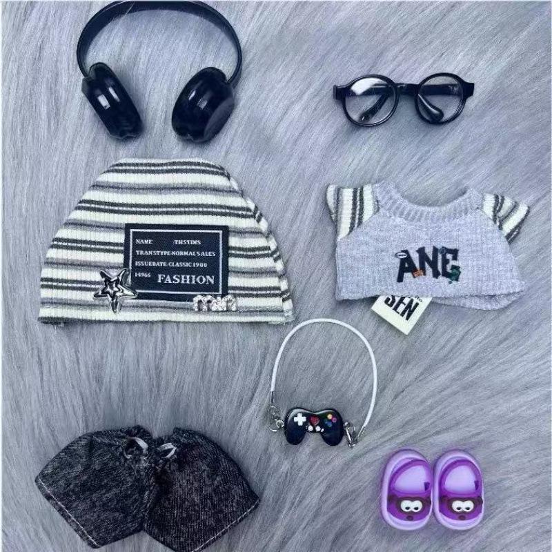 Coleção de Roupas para Boneca de Pelúcia Vinílica Labubu Tendência 2025