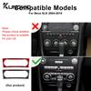 Car Central Control Panel Real Soft Carbon Fiber Trim Sticker for Mercedes Benz SLK R171 2004 2005 2006 2007 2008 2009 2010