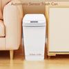 15L Smart Sensor Trash Can Water Resistant Touchless Automatic Sensor Garbage Bin with Lid for Bathroom Living Room Bedroom Kitchen