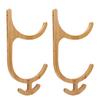 2 Tires Mat Holder 4 Hooks Wall Mounted Mat Storage Rack Accessories Storage for Home Fitness