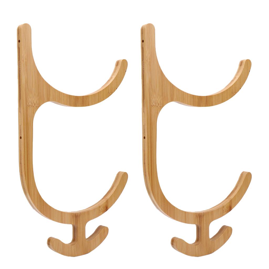 2 Tires Mat Holder 4 Hooks Wall Mounted Mat Storage Rack Accessories Storage for Home Fitness