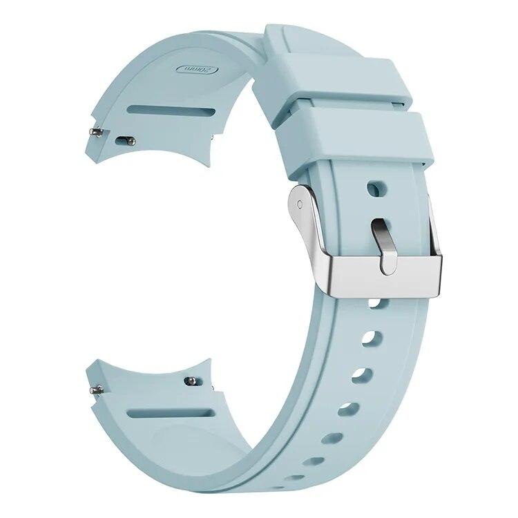 

Для Samsung Galaxy Watch 4 Classic Strap 46mm 42mm 6 43mm 47mm 5 pro 45mm Silicone Bracelet correa Samsung Galaxy Watch 4 44mm 40mm band Galaxy 5 44mm 40mm світло-синій колір