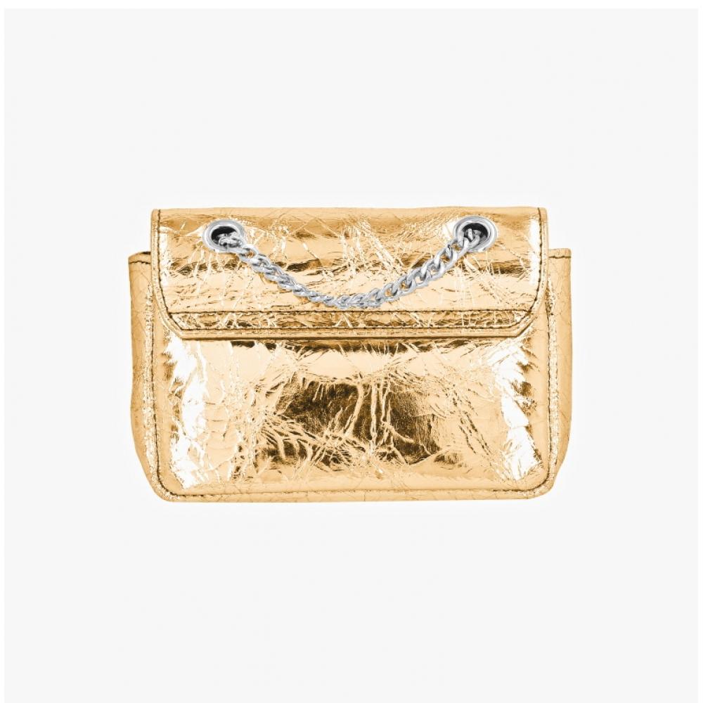 Vivienne Westwood Metallisk Rynkad Liten Handledskedja Axelremsväska 5c01000bw L00a7 R401
