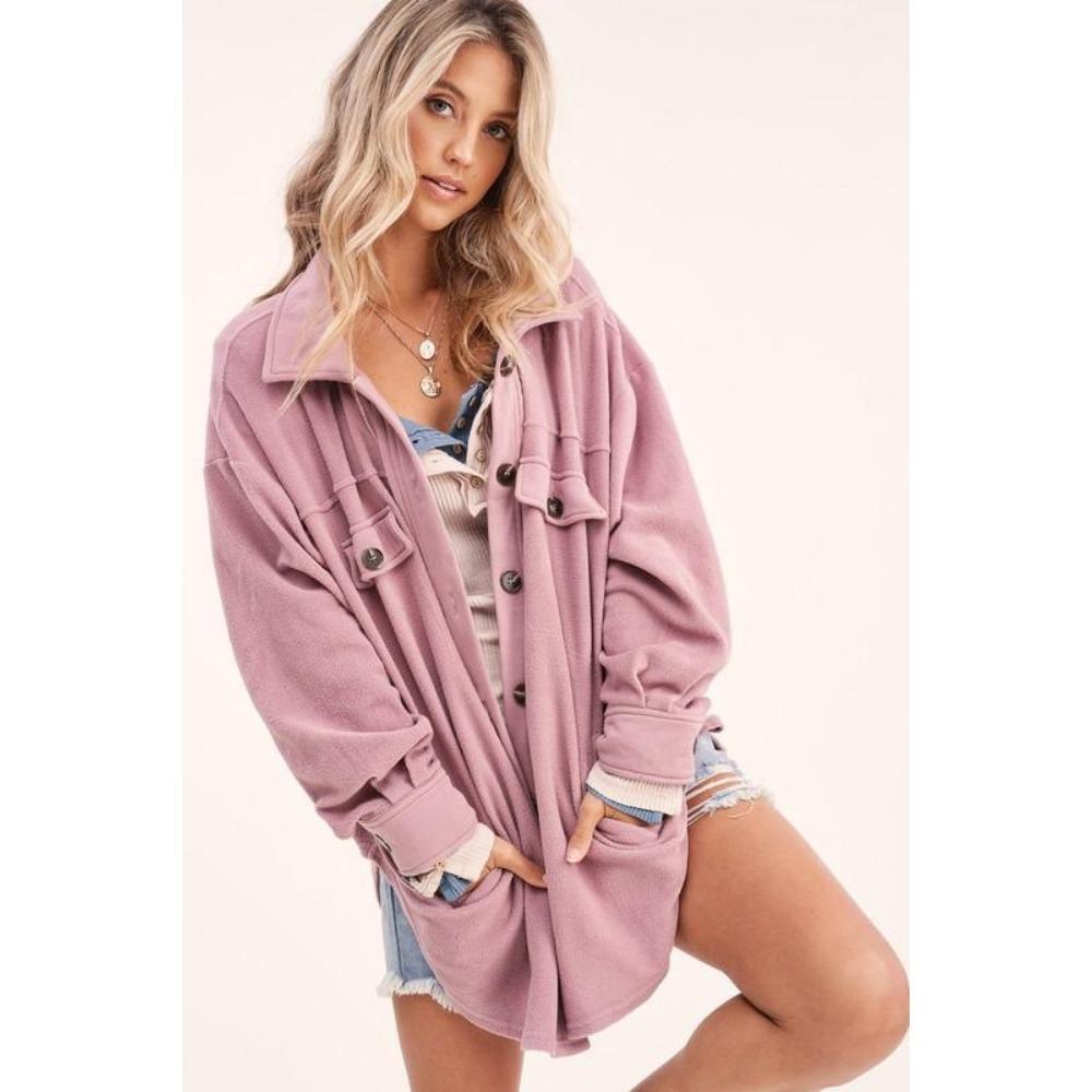 Winter Women's Fashion Long-sleeved Single-breasted Cardigan Fleece Sweater Woolen Jacket