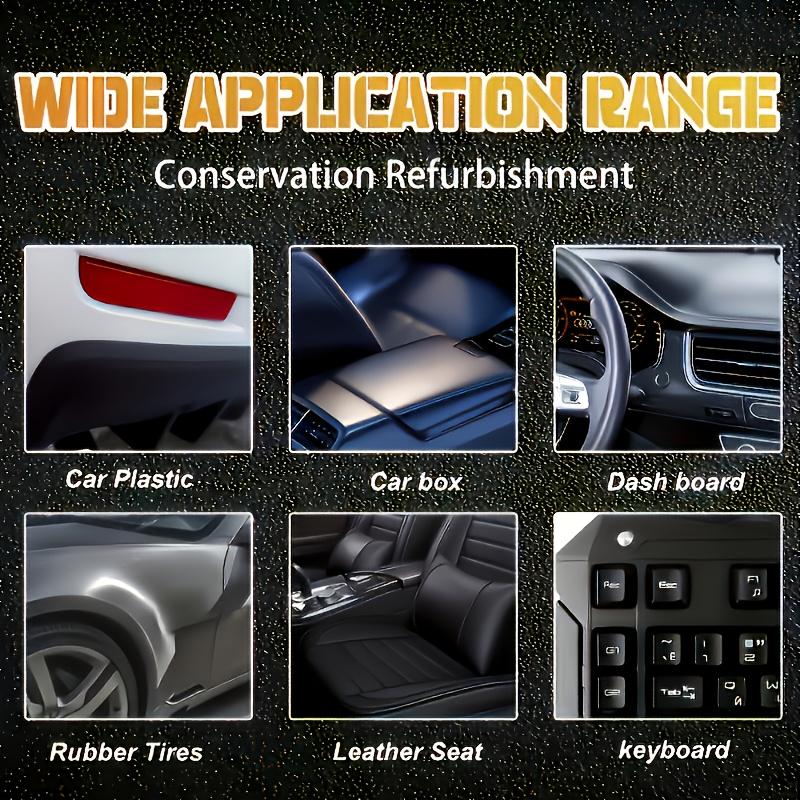 Car plastic interior repair: Restore original luster,long-lasting effect, easily remove scratches, high-end vehicle care product