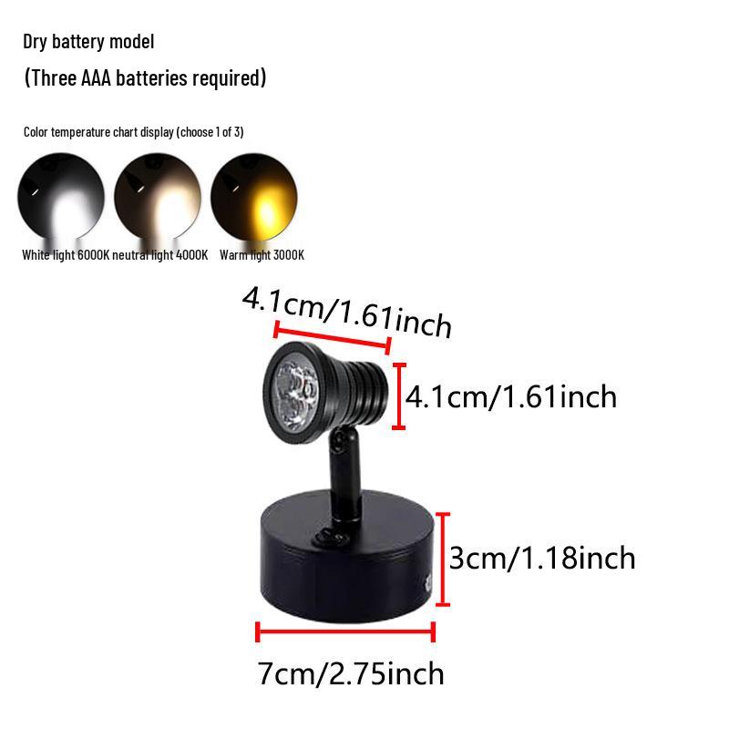 Wireless Jewelry Display Spotlight with Battery