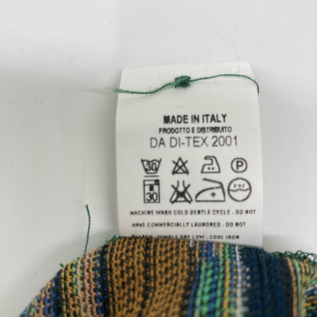 Missoni Excellent Condition All-over Print Polo Shirt Tops XS Green/Brown/YellowUsed