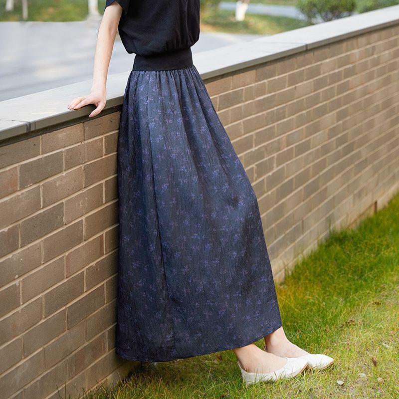 **"Retro Artistic Ethnic Style Skirt - Spring/Summer Collection"**