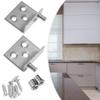 2pcs Multifunction Concealed Shaft Black/Silver Upper Lower Hinge Clips Furniture Hinge  Drawers