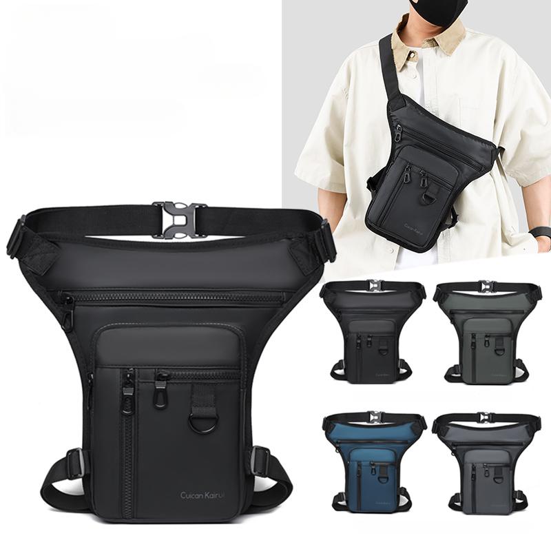 Tactical Travel Bag Waterproof Motorcycle Waist Leg Bag Outdoor Sports Casual Fanny Pack Men Hip Pack Riding Leg Side Bags