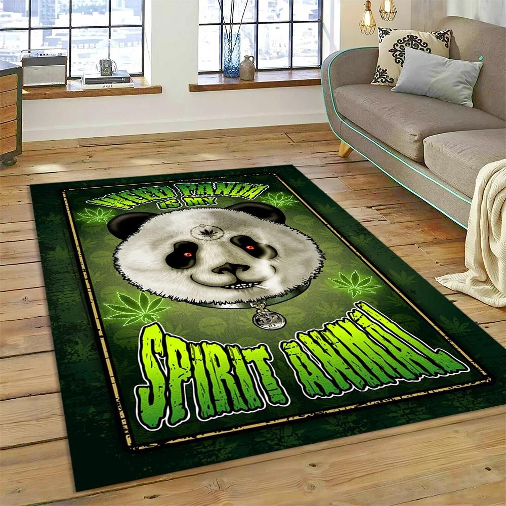 Cute Dream Panda Animal Cartoon Carpet Rug for Home Living Room Bedroom Sofa Doormat Decor,Kids Play Area Rug Non-slip Floor Mat