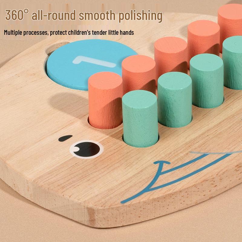Children's Early Education Arithmetic Board with Large Particle Building Blocks