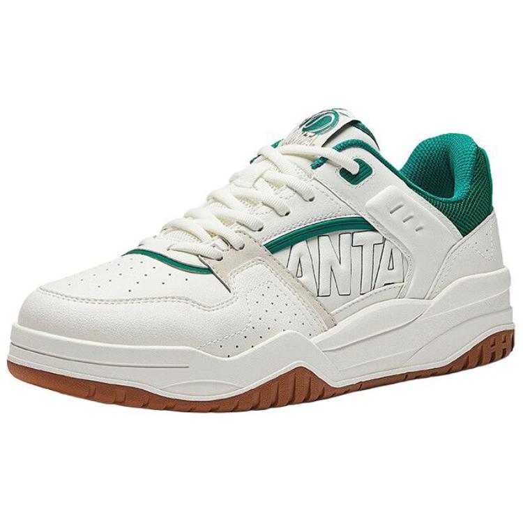 Anta Full House Men Skate Shoes Ivory White Malachite Green Sand Grey 112448032-3