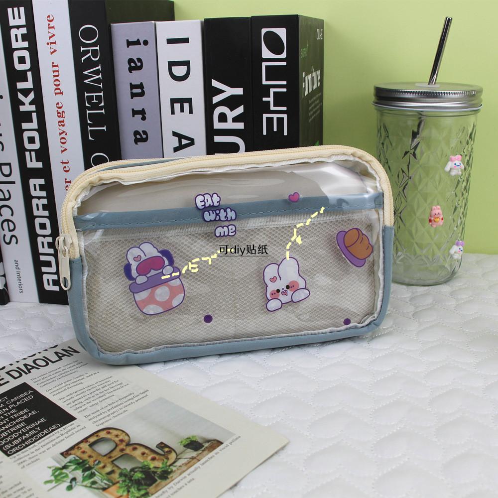 

Large Capacity Transparent Pencil Bag With Seethrough Window For Students Gift
