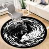 1PC Wolf Yin Yang Chair Carpet for Office, Indoor Non-Slip Washable Carpet, Soft Comfortable Mat For Office Room Yy250930278