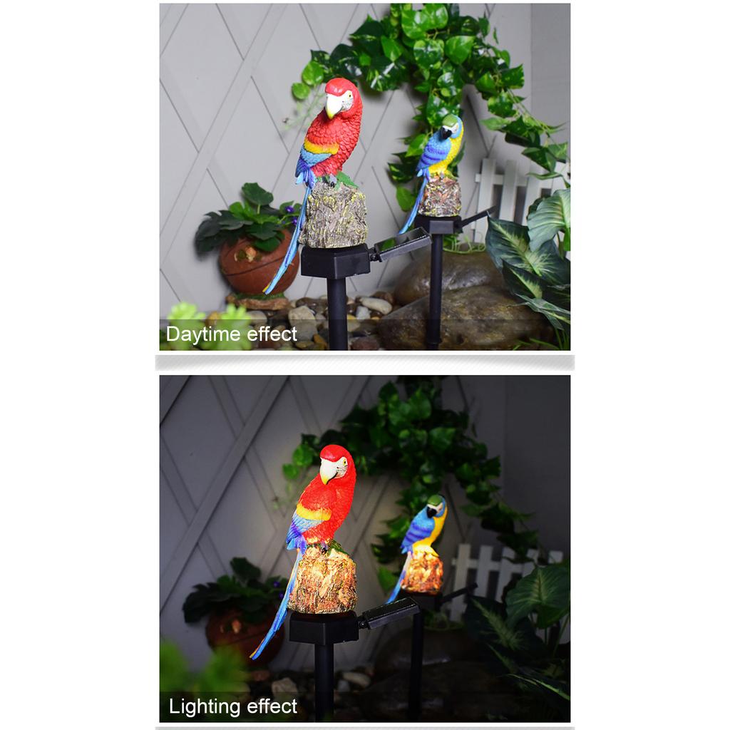 Zahradní dekorace Resin Parrot Solární světlo Garden Light
