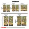 2pcs,2D Plane Printing Curtain Fabric Birdsong Blossom Polyester (without Rod) Room Decor Perfect for Living Room & Kitchen