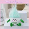 Cute Stuffed Plush Toy Doll Keychain Fluffy Adorable Animal Pendant Light Green Pink