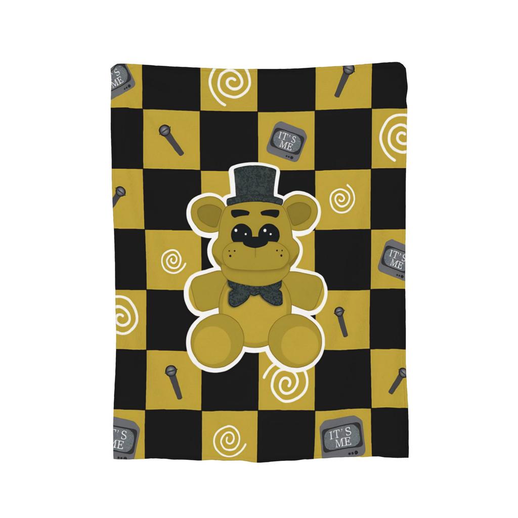 FNAF At Freddys Blanket Flannel All Season Portable Super Warm Throw Blanket for Bedding Bedroom Bedspread