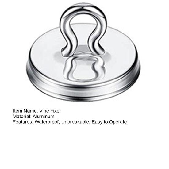 50Pcs Plant Fixer Waterproof Anti-rust Widely Use Fixed Vine Aluminum Climbing Wall Plants Fixer Garden Accessories