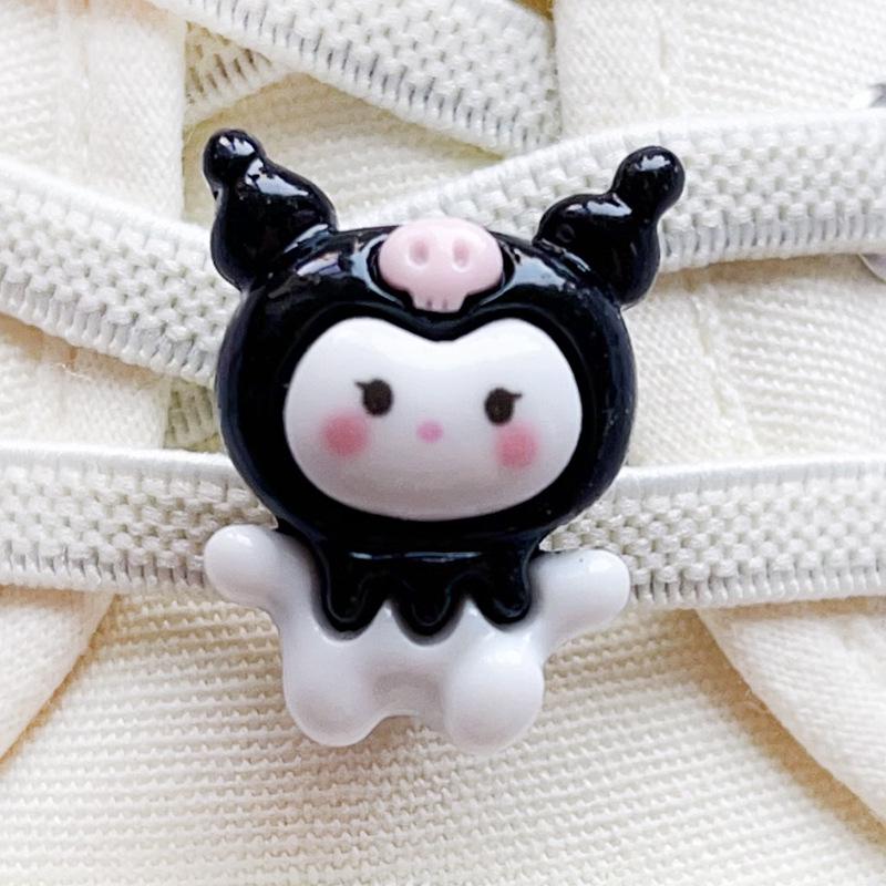 Kuromi Cartoon Shoe Buckle Accessory for AF1 Kids' Shoelaces - DIY Decoration.