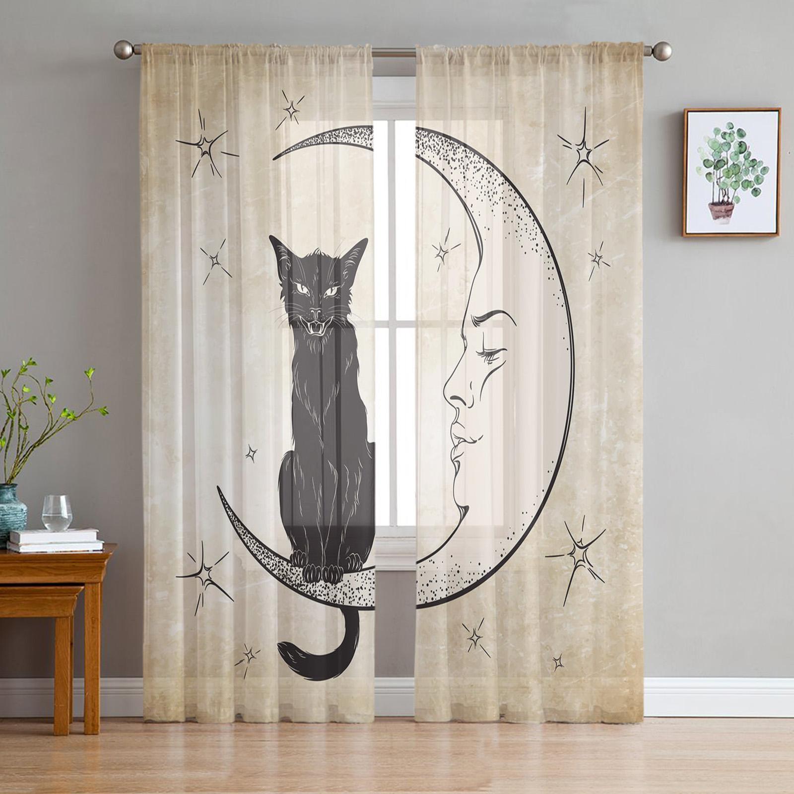 Тюлевые шторы для гостиной — фото 19