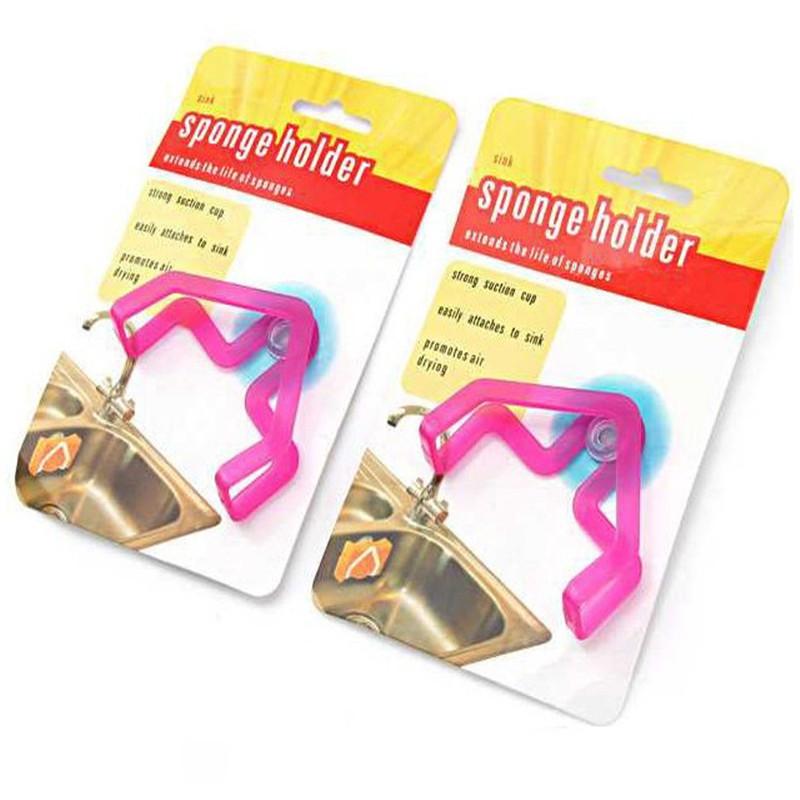 Suction Cup Hanger Storage Rack Clip for Dishcloth Sponge Scouring Cloth Kitchen Sink