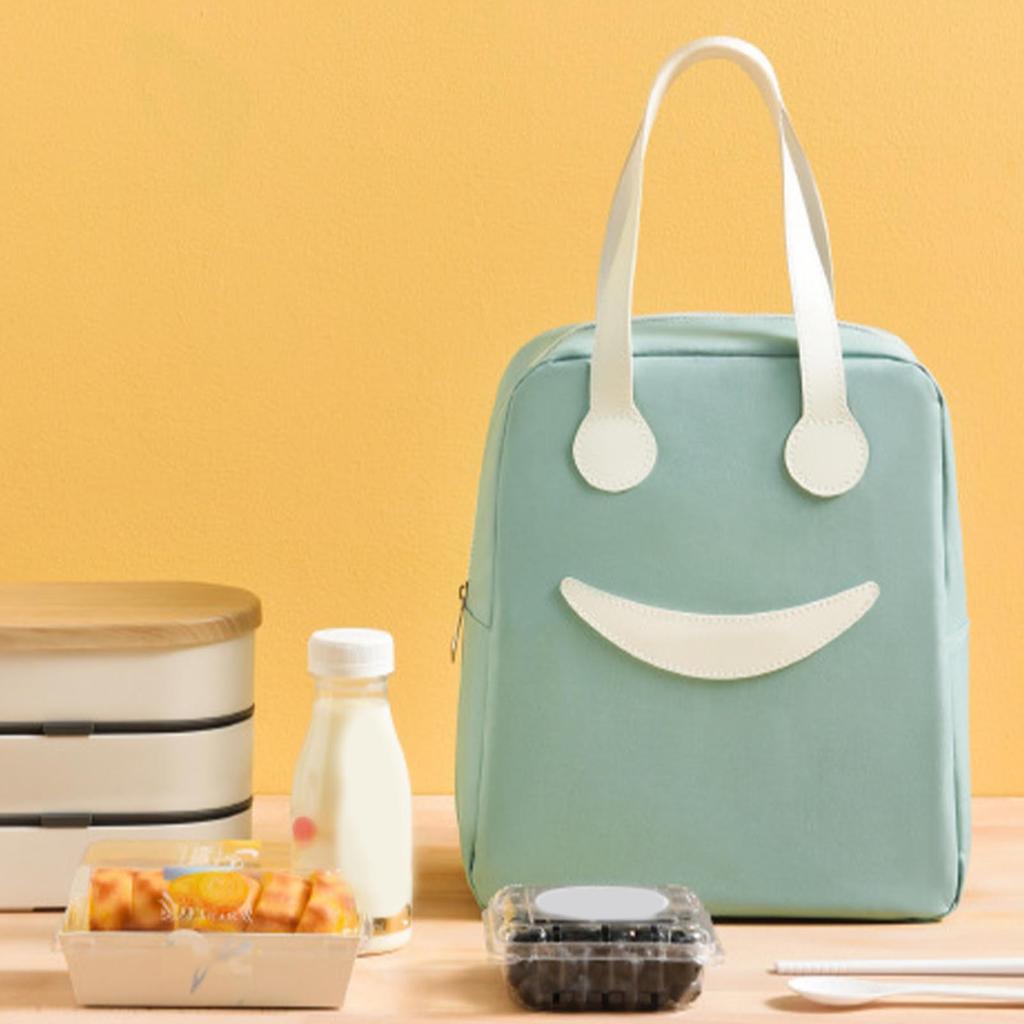 Lunch Bag Insulated Hand Carry Oxford Cloth Cute Large Capacity Lunch Box Bag for School  